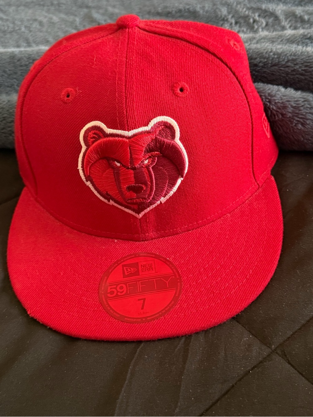 New Era Red Bear Logo 59FIFTY Fitted Cap